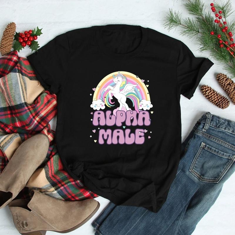 Alpha Male Unicorn Rainbow , Funny , Offensive  Weird  T-shirt, sweater and Hoodie Sweatshirt | ZylaModa.com