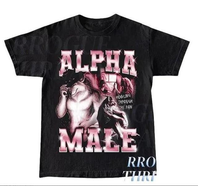 Alpha male Funny graphic tee, Wolf alpha male shirt Hoodie, Sweatshirt | ZylaModa.com
