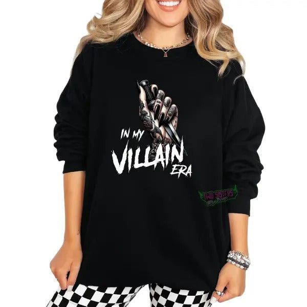 Always the Villain Tee, Crewneck Sweatshirt & Hoodie | Dark Grunge Vibe Comfort Aesthetic Pullover | Womenswear Edgy...