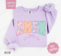 Amen Bow Comfort Colors Sweatshirt, Easter Women's Crewneck, Cute Women's Sweater T-Shirts, Hoodie | ZylaModa.com