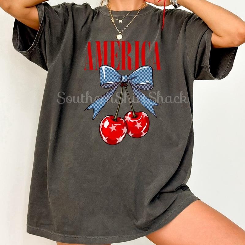 America Cherries T shirt  | Pepper comfort colors t shirt Hoodie, Sweatshirt | ZylaModa.com