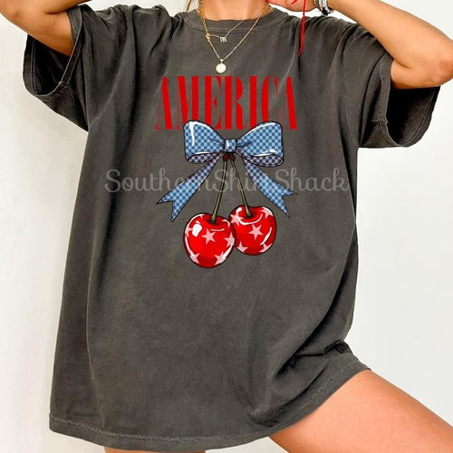 America Cherries T shirt  | Pepper comfort colors t shirt Hoodie, Sweatshirt | ZylaModa.com
