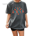 America Youth Sweatshirt and Kid's Comfort Colors T-Shirt, Patriotic Youth Crewneck, 4th of July Kids Pullover, Cozy USA...
