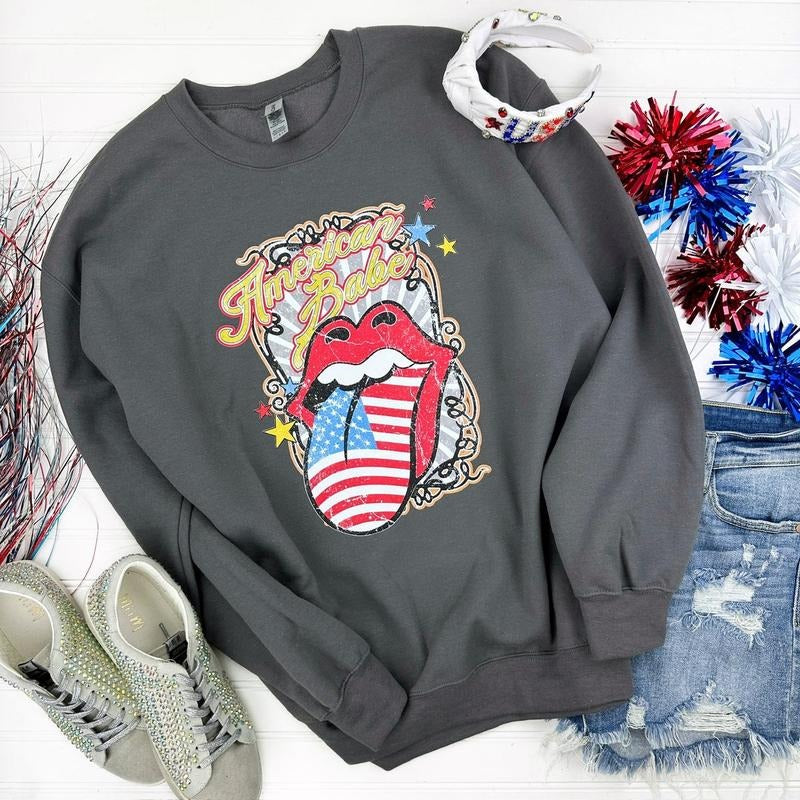 American Babe Mouth Gildan Sweatshirt T-Shirts, Hoodie | ZylaModa.com