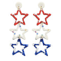 American Glitter Star Earrings T-Shirts, Hoodie, Sweatshirt | ZylaModa.com