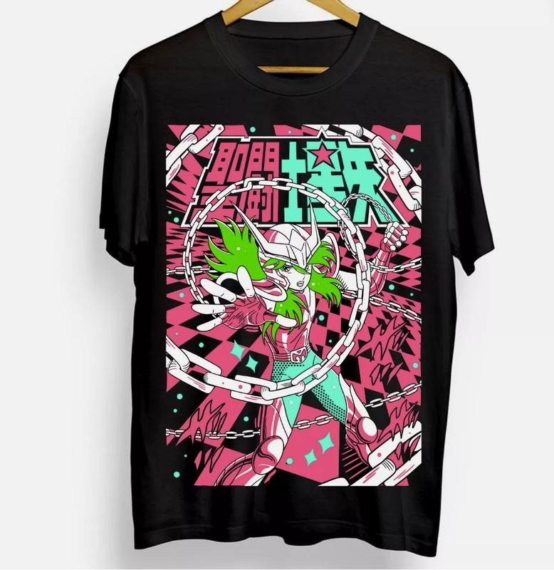 Andromeda Shun T-Shirt saint Seiya,Ikki,Sienna,Nero,Cosmo,Anime Shirt All Sizestyle{n002}2 Hoodie, Sweatshirt | ZylaModa.com