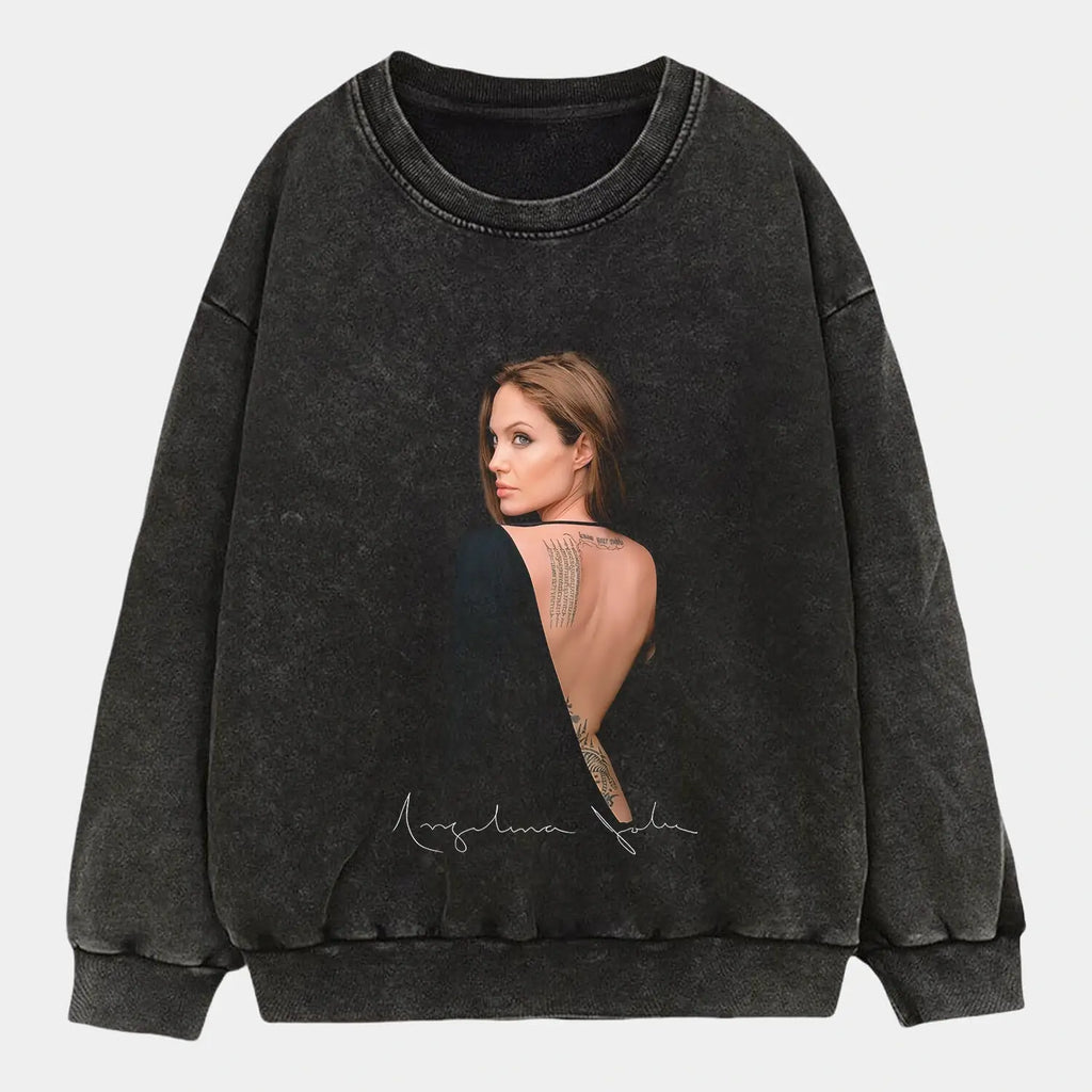 Angelina Jolie V2 TEE Hoodie, Sweatshirt | ZylaModa.com (Image 3)