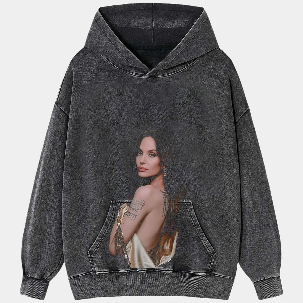 Angelina Jolie V3 TEE Hoodie, Sweatshirt | ZylaModa.com (Image 2)