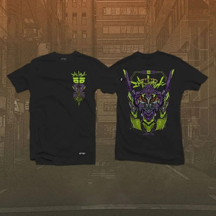 Anime Shirt - Unisex - Evangelion - EVA-01 - 2 Sided Shirt