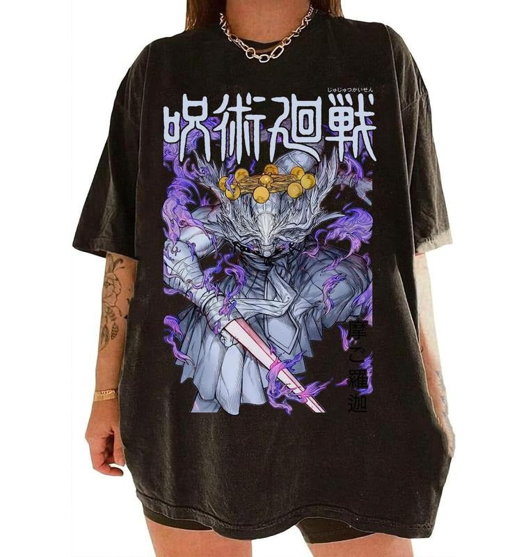 Anime Vintage Mahogara Shirt Sweatshirt Hoodie Sukuna Shirt Itadori Shirt Anime Shirt Manga Shirt Anime Fan Gifts Shirt...