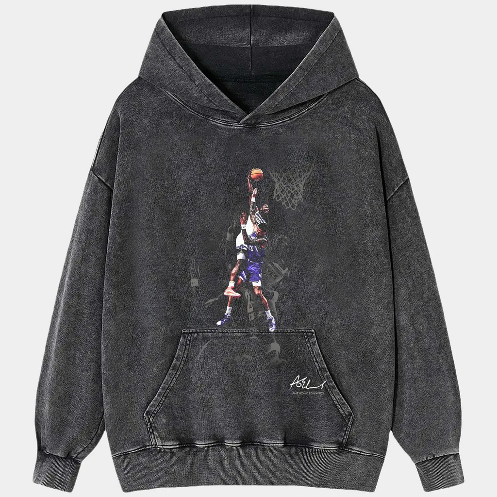 Anthony Edwards 'Dunk on John Collins' Tee Hoodie, Sweatshirt | ZylaModa.com (Image 2)