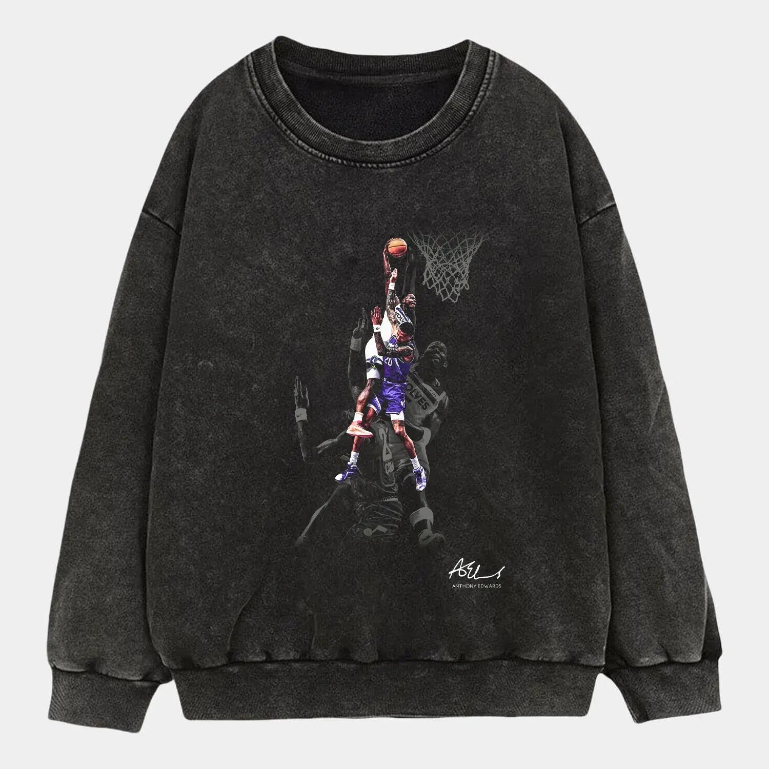 Anthony Edwards 'Dunk on John Collins' Tee Hoodie, Sweatshirt | ZylaModa.com (Image 3)