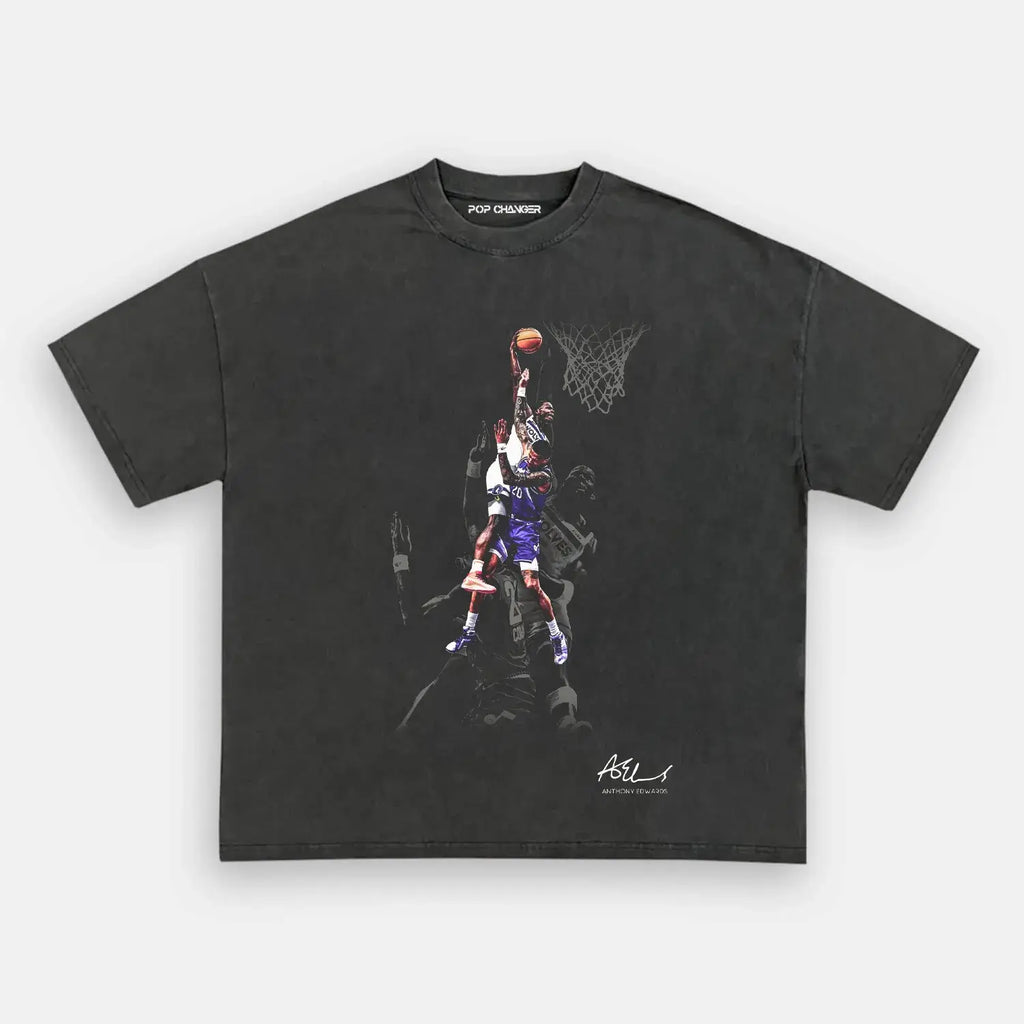 Anthony Edwards 'Dunk on John Collins' Tee Hoodie, Sweatshirt | ZylaModa.com (Image 4)