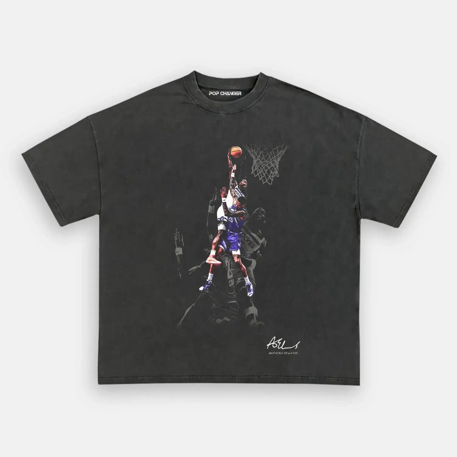 Anthony Edwards 'Dunk on John Collins' Tee Hoodie, Sweatshirt | ZylaModa.com (Image 4)
