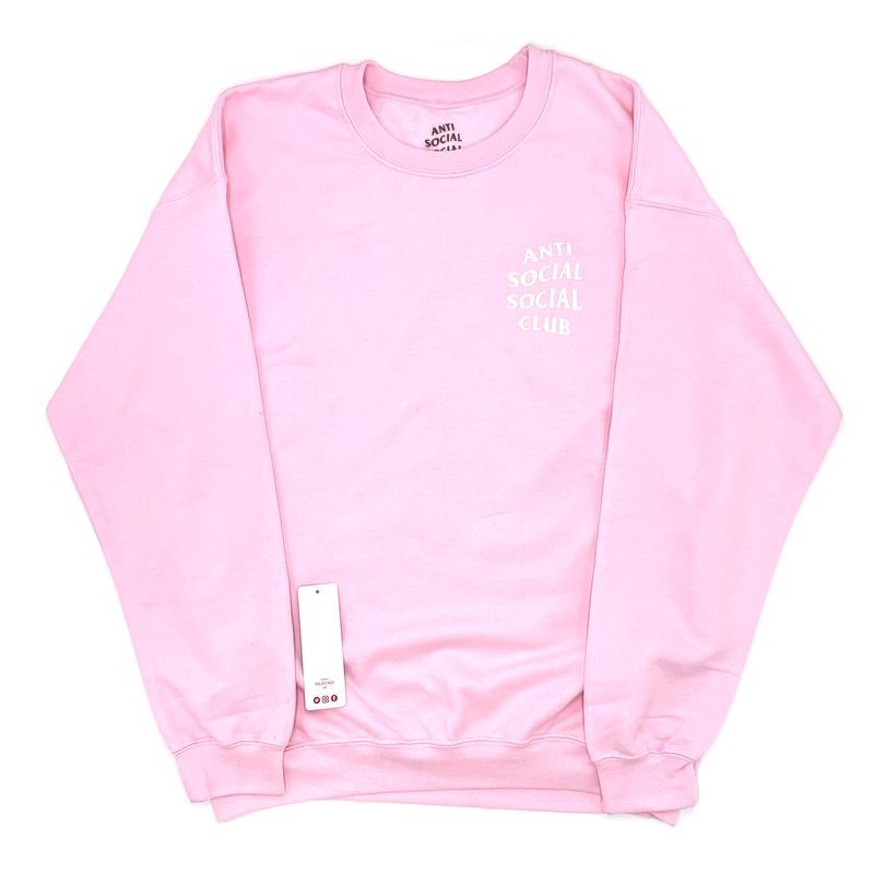 Anti Social Social Club Know You Better Crewneck Pink (ASSW369) Men's Size M-XL T-Shirts, Hoodie, Sweatshirt | ZylaModa.com