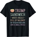 Anti Trump Sandwich Sign Funny T-Shirt | Unisex Cotton Tee Gift, Size S-5XL Hoodie, Sweatshirt | ZylaModa.com