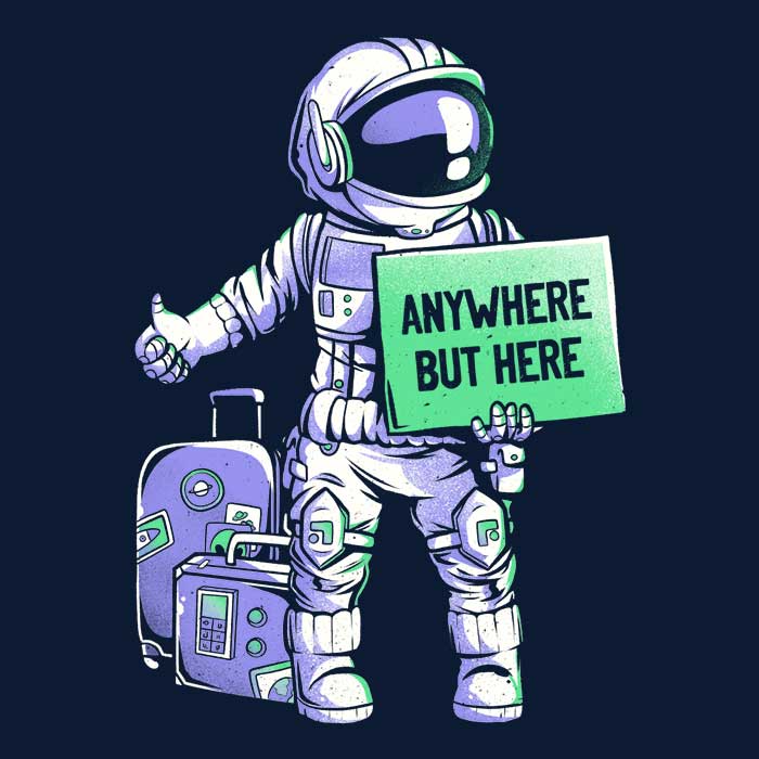 Anywhere But Here - Men's Apparel T-Shirts, Hoodie, Sweatshirt | ZylaModa.com (Image 2)