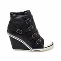 Ash Thelma Womens Wedge Sneaker Black Leather 350116 Size EU35-38 T-Shirts, Hoodie, Sweatshirt | ZylaModa.com