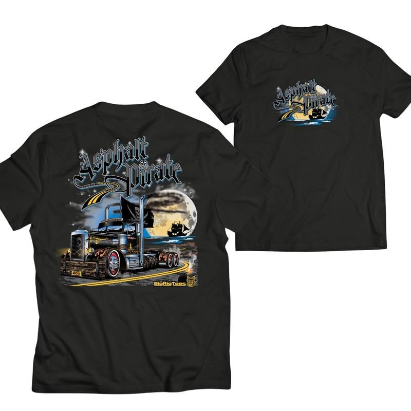 Asphalt Pirate Tractor Graphic Tee, Stylish Car Merch for Automotive Enthusiasts Hoodie, Sweatshirt | ZylaModa.com