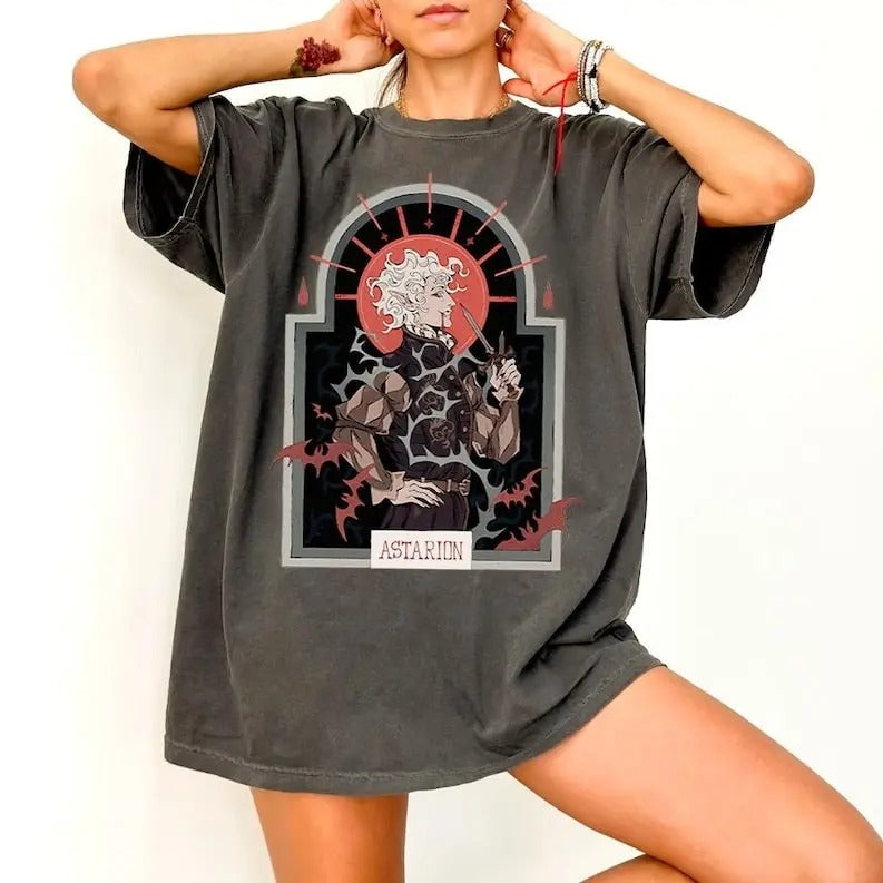 Astarion Shirt, Baldurs Gate 3 Vintage T-Shirt, Gift For Women and Man Unisex T-Shirt Hoodie, Sweatshirt | ZylaModa.com