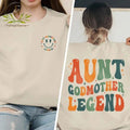 Aunt Godmother Legend Sweatshirt, Aunt Shirt, Godmother Shirt, Godmother Hoodie and Sweater; T-shirt Cotton | ZylaModa.com