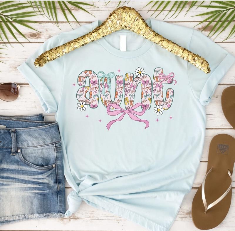 Aunt with Bows Tshirt Hoodie, Sweatshirt | ZylaModa.com