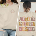 Auntie Godmother Bestie Sweatshirt, Auntie Shirt, Godmama Sweater, Funny Godparent Sweater, Aunt Gift, Godmother Gifts,...