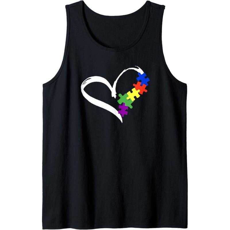 Autism Puzzle Love Autism Awareness Graphic for Women Men Tank Top MADE IN USA T-Shirts, Hoodie, Sweatshirt | ZylaModa.com