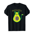 Avogato Avocado Cat Graphic Tee - 100% Cotton, Soft & Breathable, Short Sleeve Crew Neck T-Shirt for Men Made in USA...