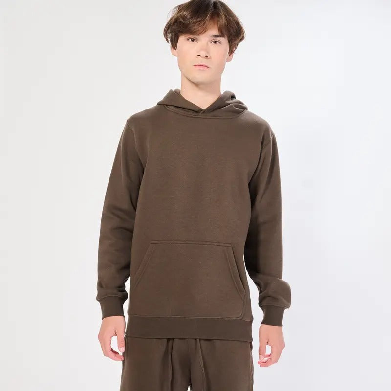 Axism Men's Plain Pullover Hoodie - Big & Tall Sizing - Cotton Polyester Blend - Long Sleeves - Casual Comfort - Fleece,...