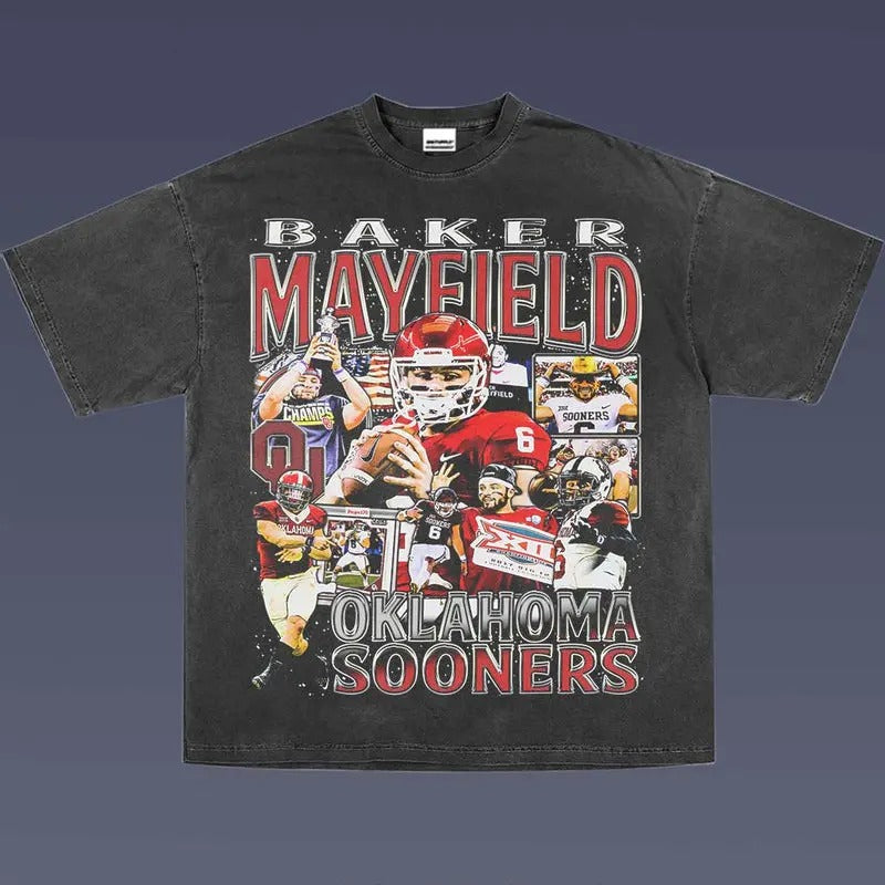 BAKER MAYFIELD 1.0 VINTAGE TEE | AMERICAN FOOTBALL | GIFT FOR FAN Hoodie, Sweatshirt | ZylaModa.com
