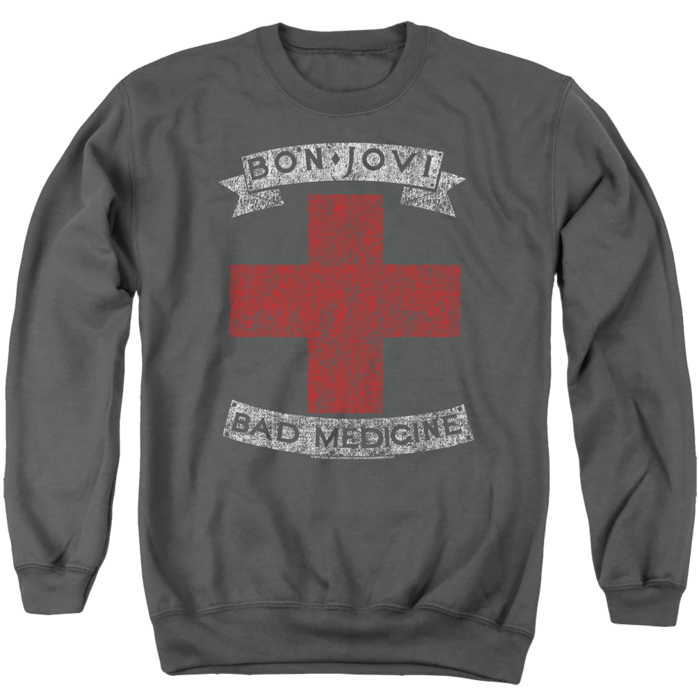 Bon Jovi Bad Medicine - Men's Crewneck Sweatshirt T-Shirts, Hoodie | ZylaModa.com