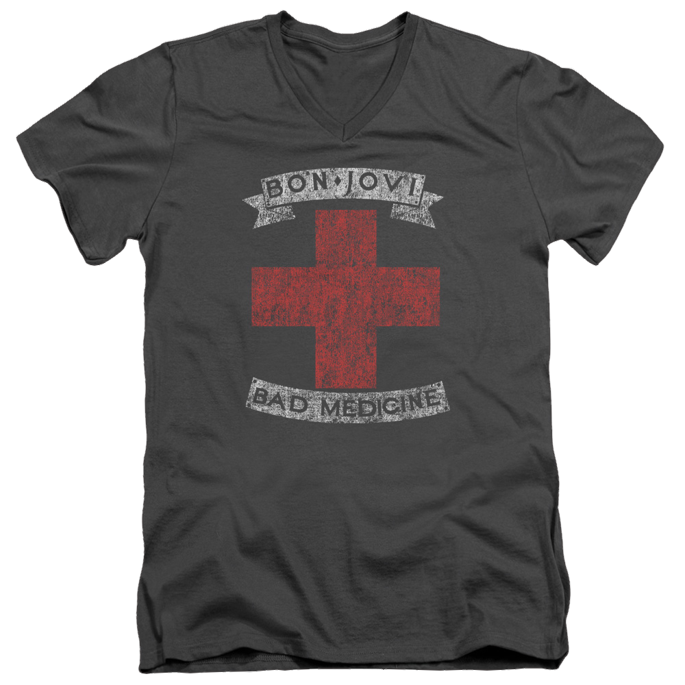 Bon Jovi Bad Medicine - Men's V-Neck T-Shirt Hoodie, Sweatshirt | ZylaModa.com