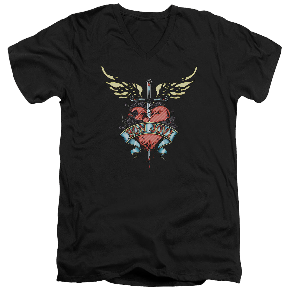 Bon Jovi Daggered - Men's V-Neck T-Shirt Hoodie, Sweatshirt | ZylaModa.com
