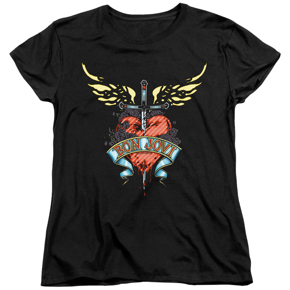 Bon Jovi Daggered - Women's T-Shirt Hoodie, Sweatshirt | ZylaModa.com