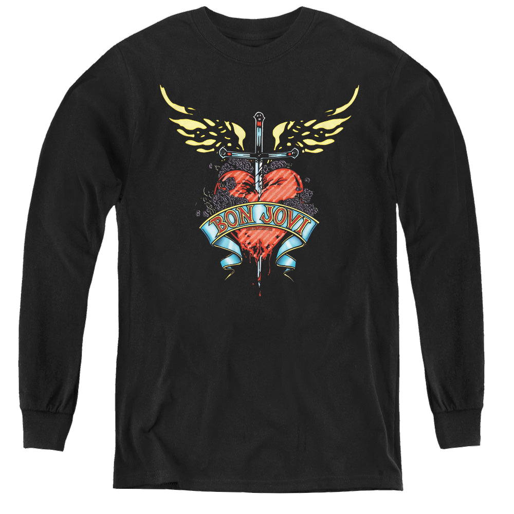 Bon Jovi Daggered - Youth Long Sleeve T-Shirt Hoodie, Sweatshirt | ZylaModa.com