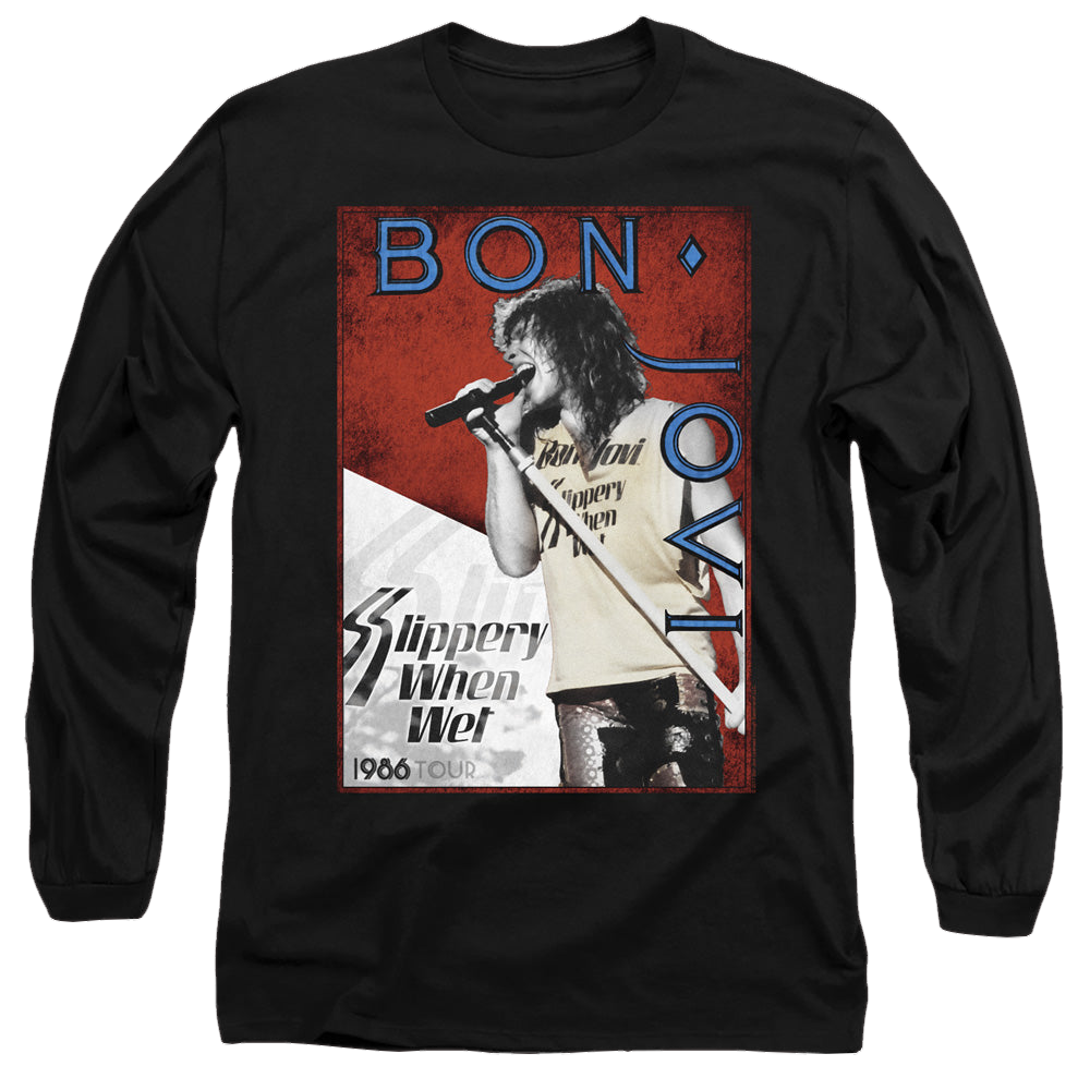 Bon Jovi 86 Tour - Men's Long Sleeve T-Shirt Hoodie, Sweatshirt | ZylaModa.com