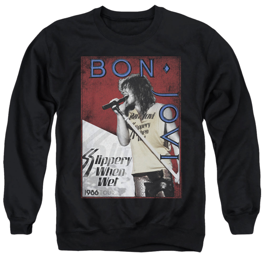 Bon Jovi 86 Tour - Men's Crewneck Sweatshirt T-Shirts, Hoodie | ZylaModa.com