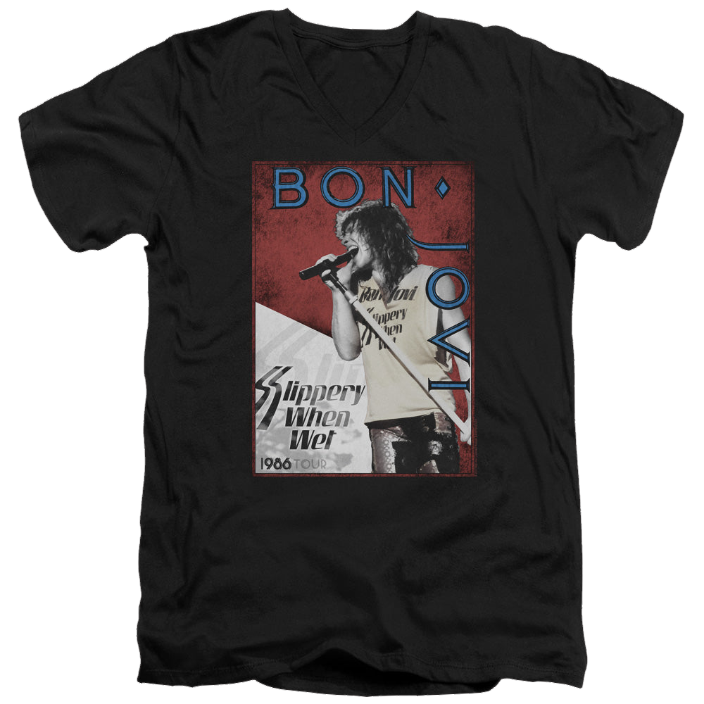 Bon Jovi 86 Tour - Men's V-Neck T-Shirt Hoodie, Sweatshirt | ZylaModa.com