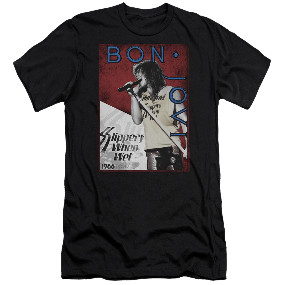 Bon Jovi 86 Tour - Men's Premium Slim Fit T-Shirt Hoodie, Sweatshirt | ZylaModa.com