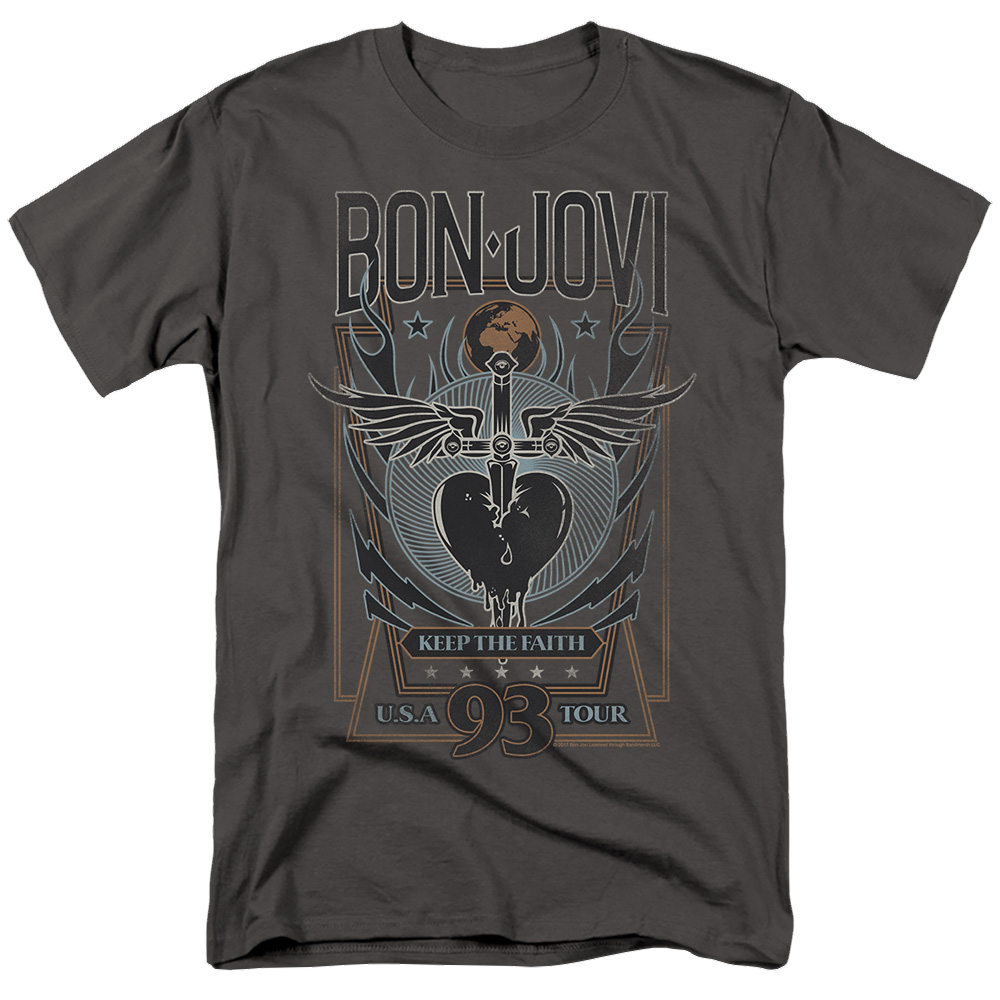 Bon Jovi Keep The Faith - Men's Regular Fit T-Shirt Hoodie, Sweatshirt | ZylaModa.com