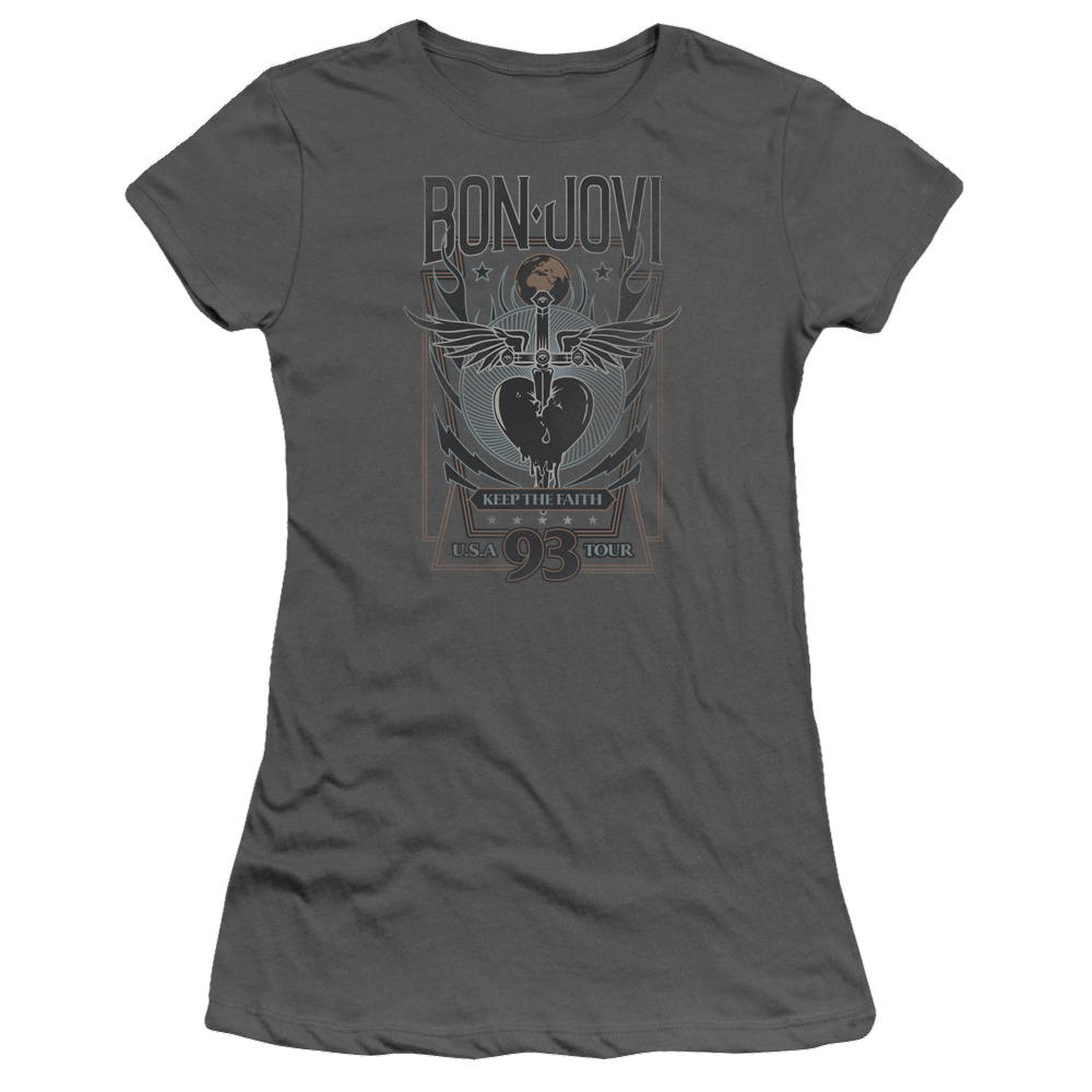 Bon Jovi Keep The Faith - Juniors T-Shirt Hoodie, Sweatshirt | ZylaModa.com