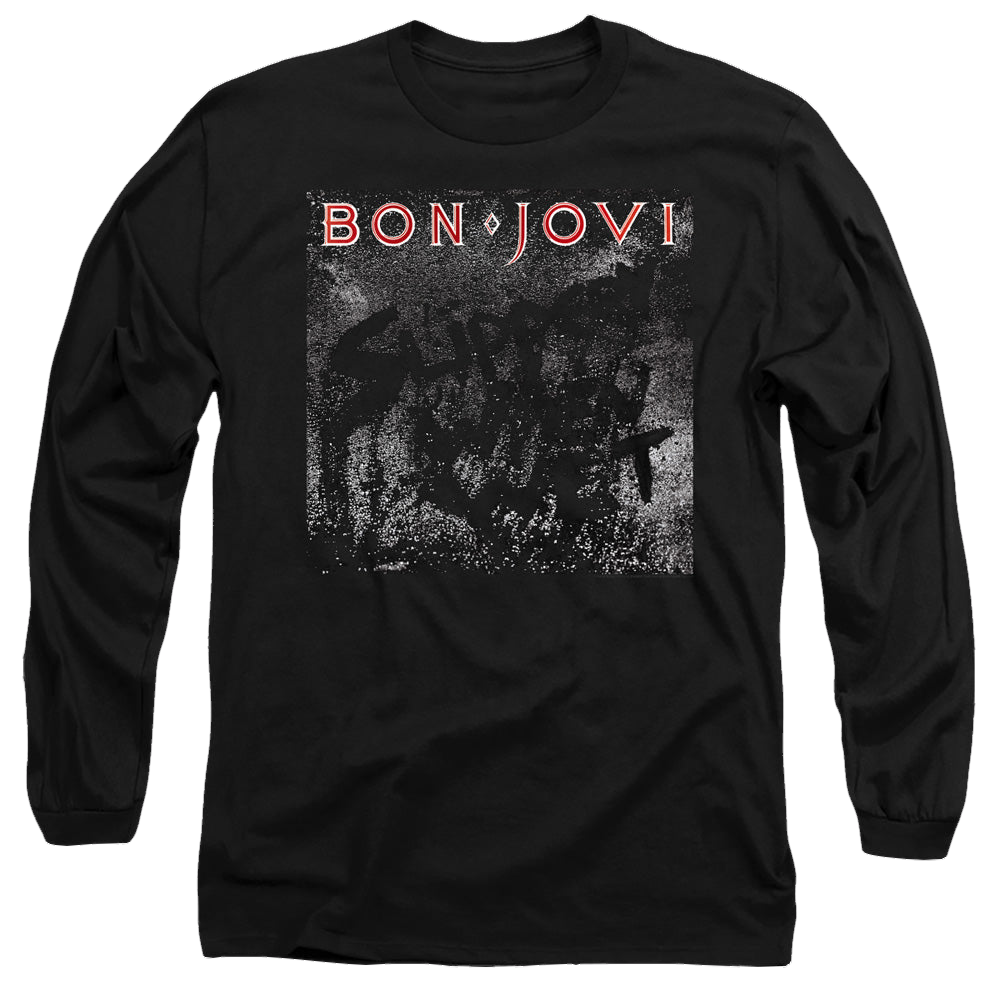 Bon Jovi Slippery Cover - Men's Long Sleeve T-Shirt Hoodie, Sweatshirt | ZylaModa.com
