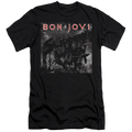 Bon Jovi Slippery Cover - Men's Premium Slim Fit T-Shirt Hoodie, Sweatshirt | ZylaModa.com