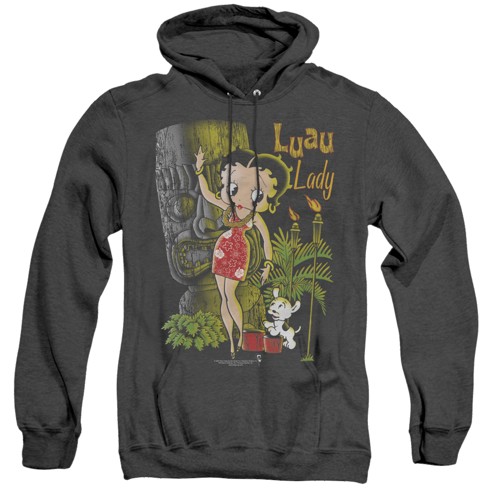 Betty Boop Luau Lady - Heather Pullover Hoodie T-Shirts, Sweatshirt | ZylaModa.com