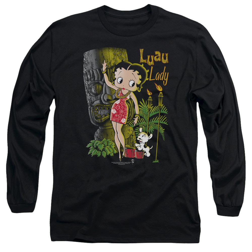 Betty Boop Luau Lady - Men's Long Sleeve T-Shirt Hoodie, Sweatshirt | ZylaModa.com