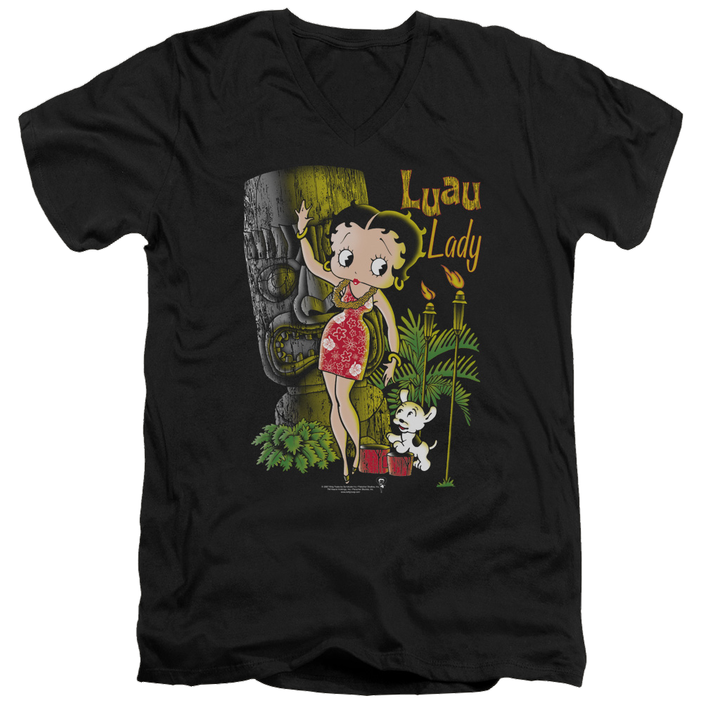 Betty Boop Luau Lady - Men's V-Neck T-Shirt Hoodie, Sweatshirt | ZylaModa.com
