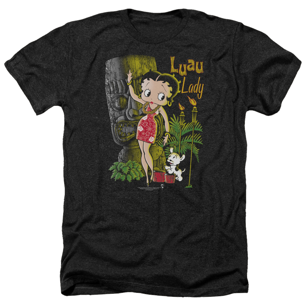 Betty Boop Luau Lady - Men's Heather T-Shirt Hoodie, Sweatshirt | ZylaModa.com