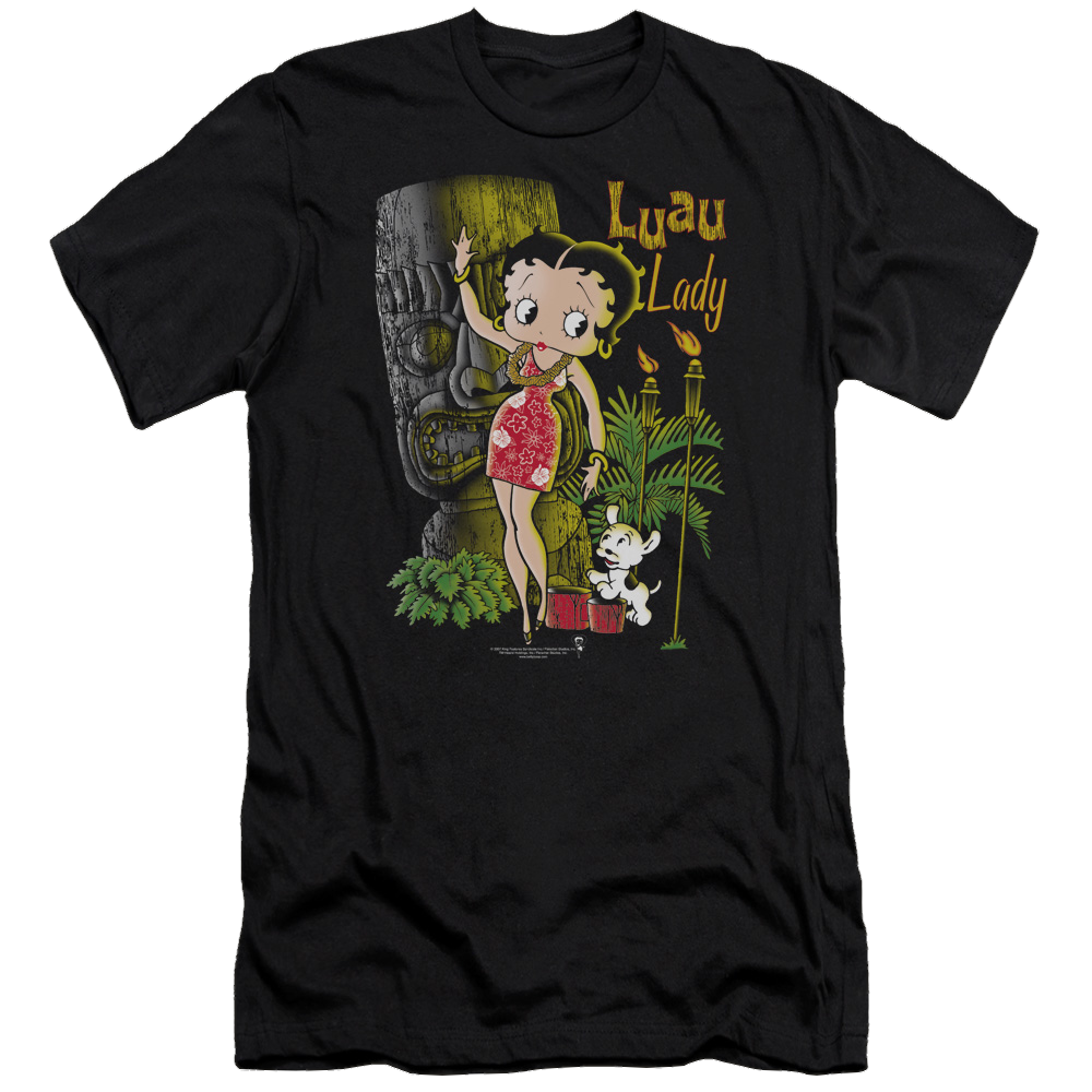 Betty Boop Luau Lady - Men's Premium Slim Fit T-Shirt Hoodie, Sweatshirt | ZylaModa.com
