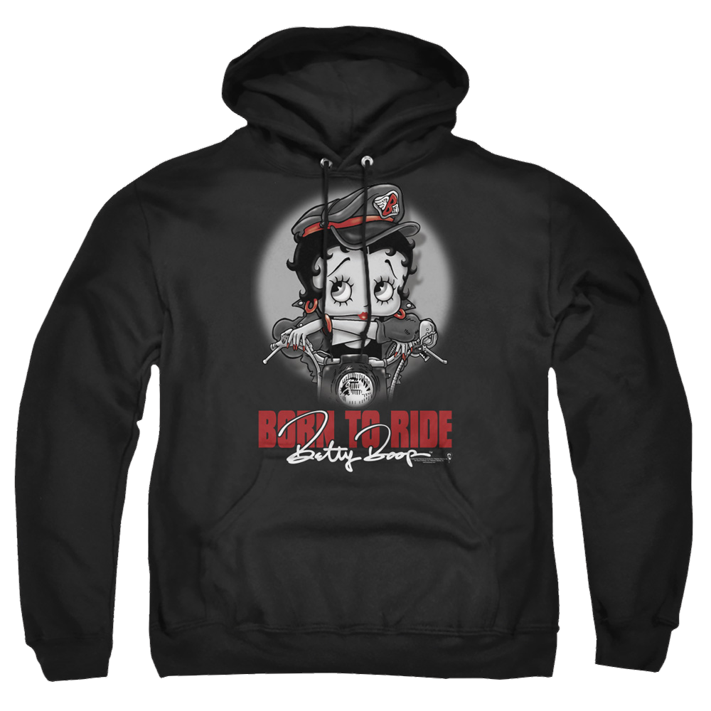 Betty Boop Born To Ride - Pullover Hoodie T-Shirts, Sweatshirt | ZylaModa.com